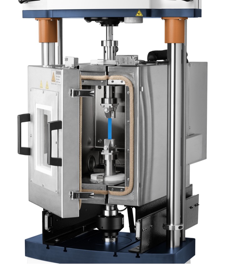 Figure 2. ElectroForce 3330 with oven and tensile fixture