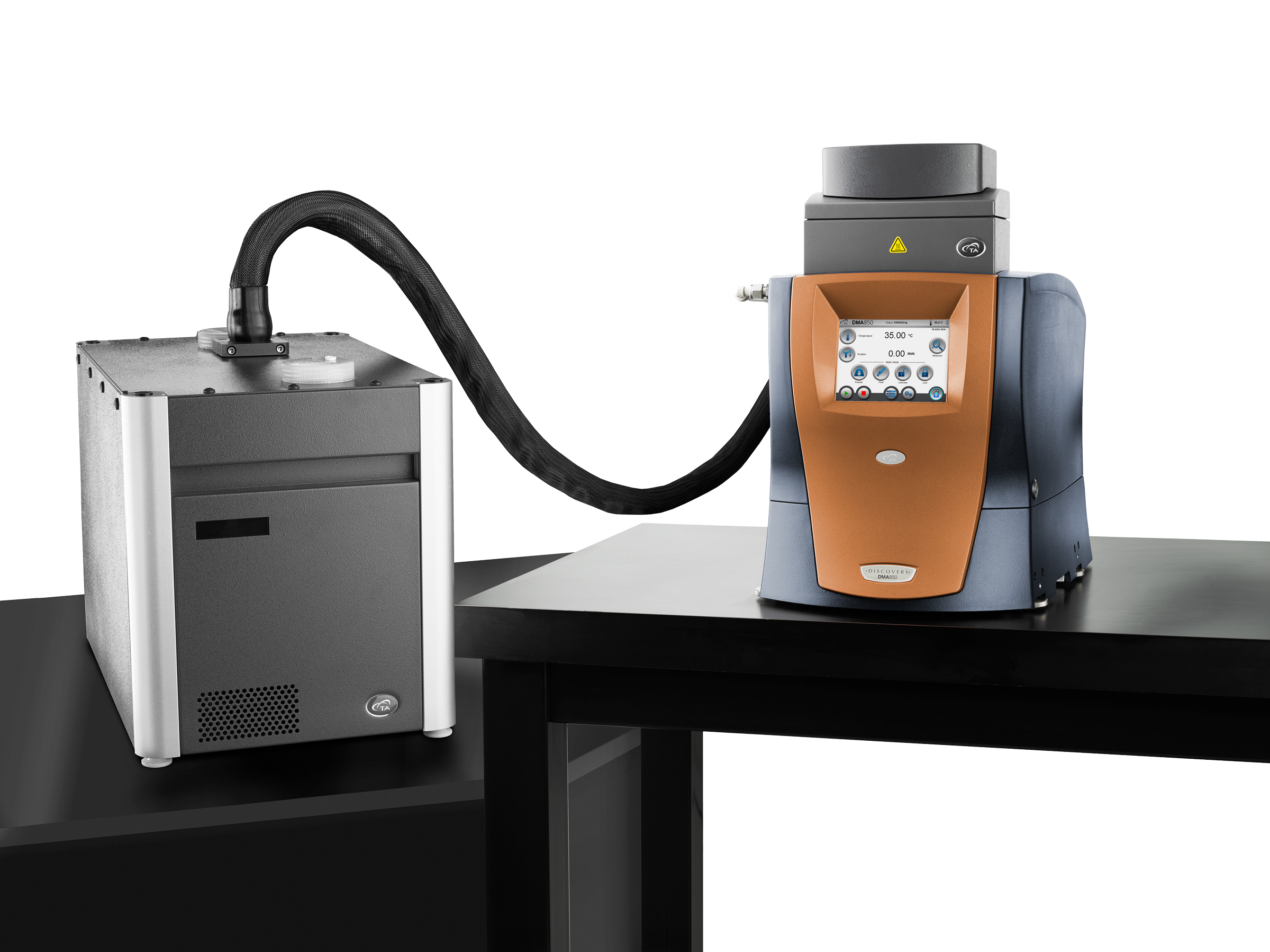 Figure 1. TA Instruments Dynamic Mechanical Analyzer with humidity control accessory