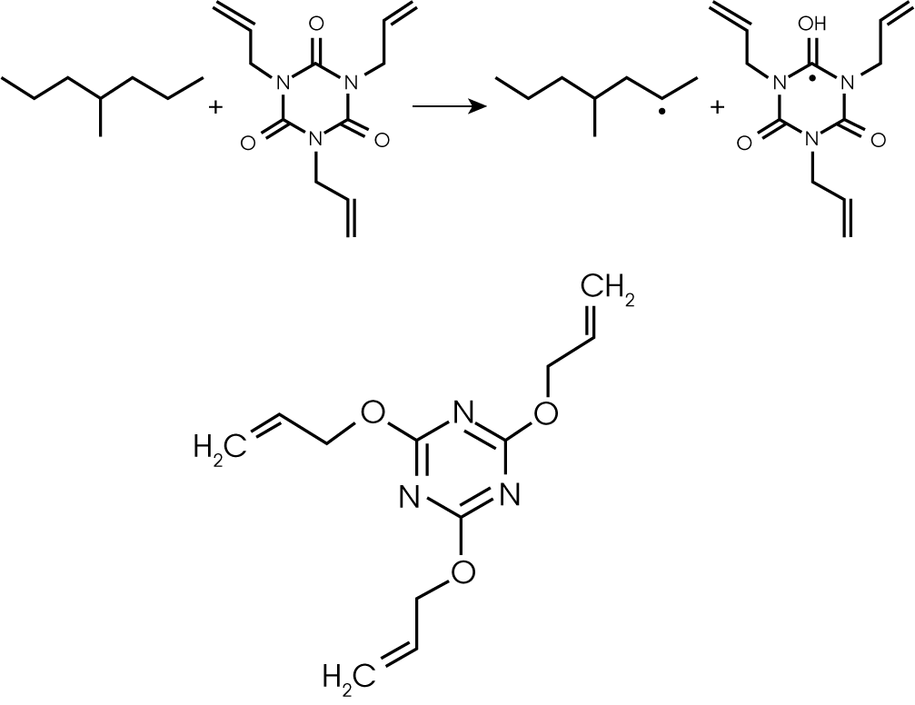 Figure 15. Cross-linking Coagents TIC and TAIC (4) Zhao, Chen, et al.; RSC Adv., 2017, 7, 37095