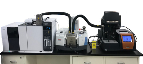 TA416_Fig.2 Figure 2. TGA, FTIR, and GC/MS Connected Using Redshift Interface
