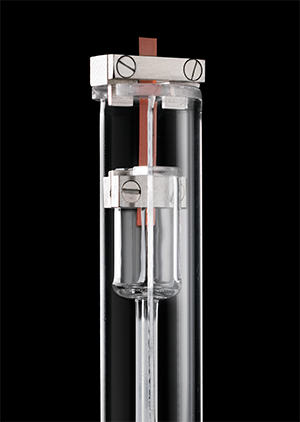 Figure 2. The Film/Fiber Probe loaded with a film in the Discovery TMA 450 RH.