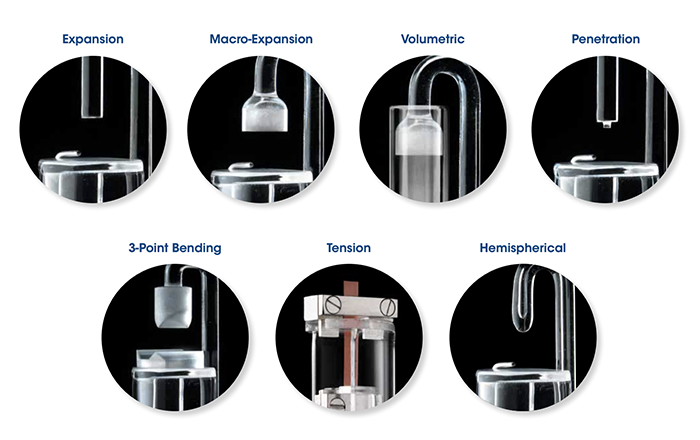 TA450_Fig.1 Figure 1. Test fixtures available on the Discovery TMA 450