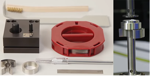 TA456_Fig.3 Figure 3. TA Instruments ARES-G2 melt ring kit, allowing for sample loading from pellet feedstock.